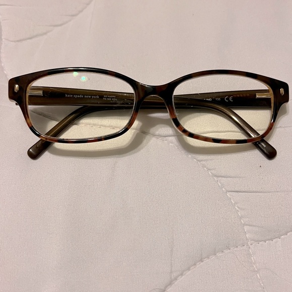 Kate Spade LUCYANN OJMD 135 Women’s Brown Gold Eyeglasses FRAMES - Picture 2 of 10